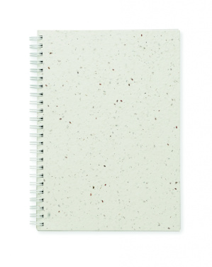 Logotrade promotional giveaway image of: A5 seed paper cover notebook