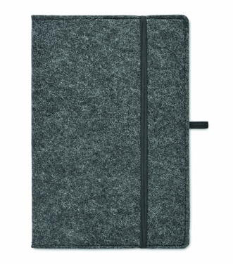 Logo trade corporate gifts picture of: A5 notebook RPET felt