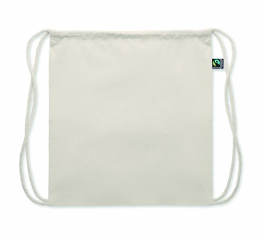 Logo trade promotional giveaway photo of: Drawstring bag Fairtrade