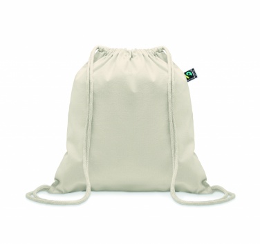 Logo trade promotional products picture of: Drawstring bag Fairtrade