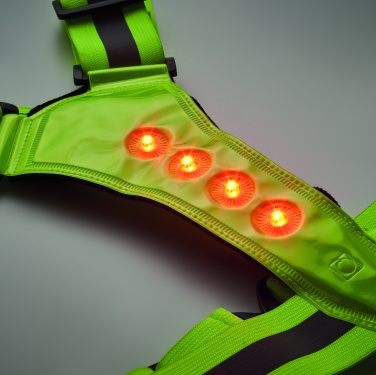 Logo trade promotional merchandise photo of: Reflective body belt with LED