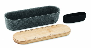 Logotrade promotional item image of: RPET felt pencil case with lid