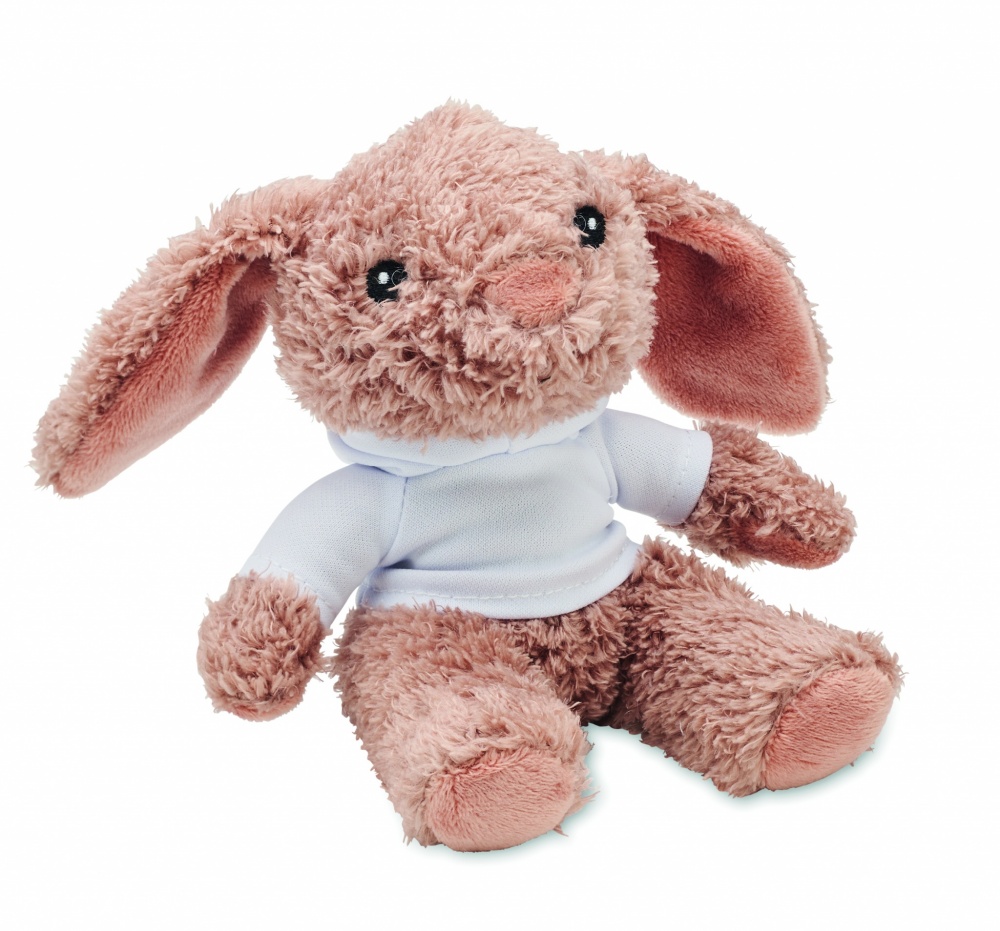 Logotrade corporate gift picture of: Bunny plush wearing a hoodie