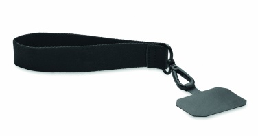 Logo trade promotional products image of: Polyester phone wrist strap