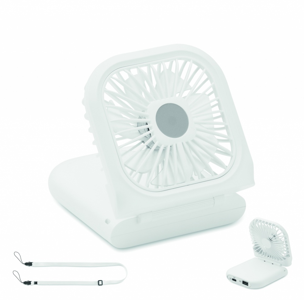 Logo trade corporate gift photo of: Portable foldable or desk fan