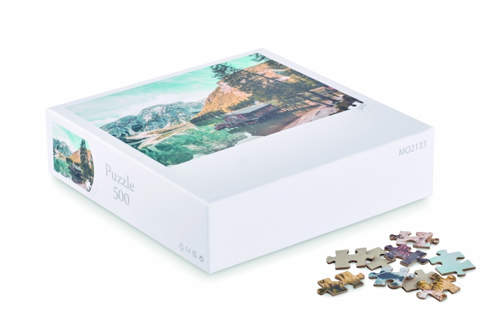 Logo trade promotional gifts picture of: 500 piece puzzle in box