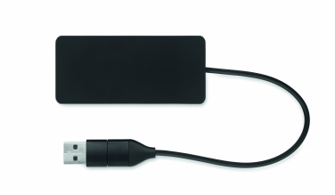 Logo trade advertising products image of: 3 port USB hub with 20cm cable