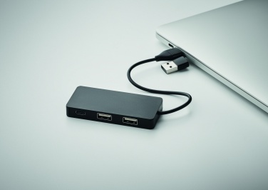 Logo trade corporate gifts picture of: 3 port USB hub with 20cm cable