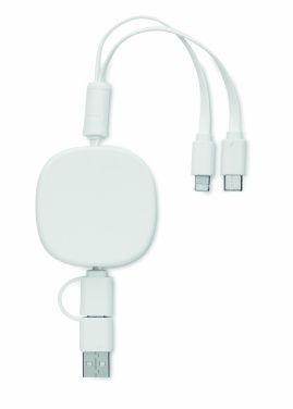 Logo trade promotional merchandise image of: Retractable charging USB cable