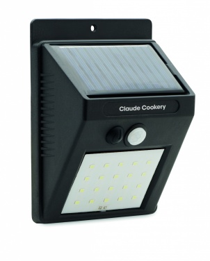 Logo trade promotional giveaway photo of: Solar LED light motion