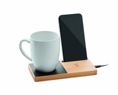 Logo trade corporate gifts image of: 1Wireless charger mug warmer