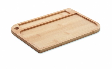 Logo trade promotional merchandise image of: Meal plate in bamboo