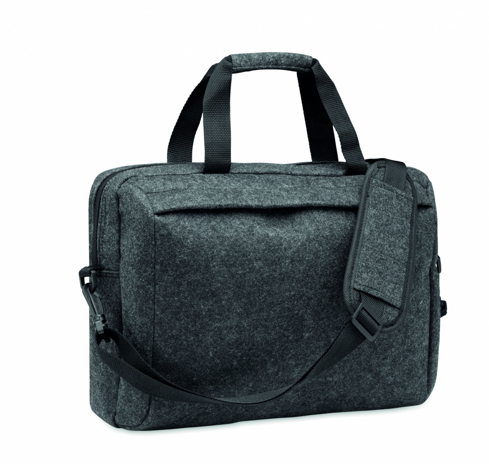 Logotrade promotional products photo of: 15 inch RPET felt laptop bag