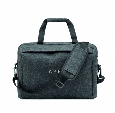 Logo trade business gift photo of: 15 inch RPET felt laptop bag