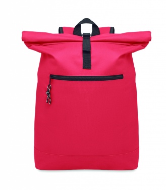 Logo trade corporate gifts picture of: 600Dpolyester rolltop backpack