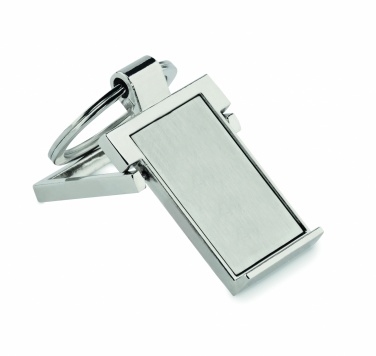 Logo trade promotional merchandise photo of: Metal key ring phone stand Seinajoki