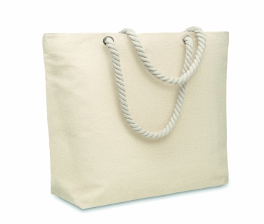 Logo trade promotional items image of: Cord handle beach bag 220gr/m²