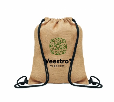 Logo trade advertising product photo of: Jute drawstring bag