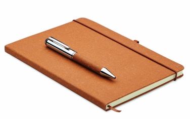 Logotrade corporate gift picture of: Recycled leather notebook set