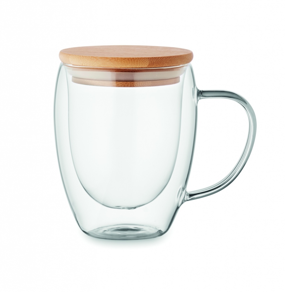 Logo trade promotional merchandise image of: Double wall borosilicate mug