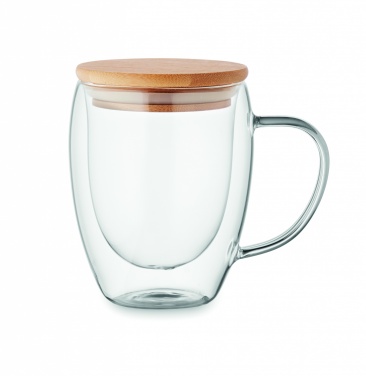 Logo trade corporate gift photo of: Double wall borosilicate mug