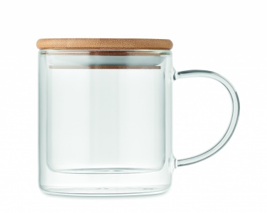 Logo trade advertising product photo of: Double wall borosilicate mug