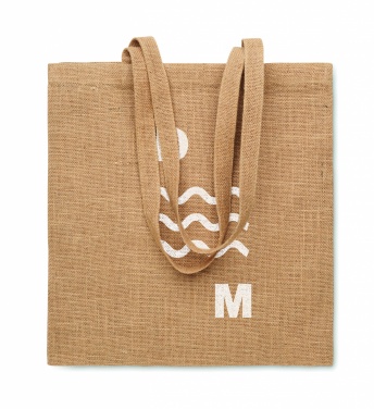 Logotrade promotional giveaway image of: Jute long handled shopping bag