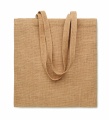 Jute long handled shopping bag, Beige