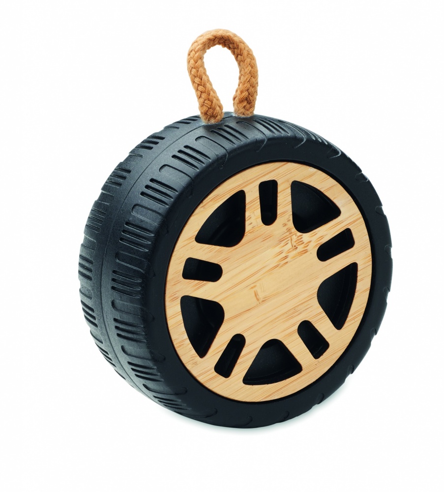 Logo trade promotional gifts image of: Wireless speaker tire shaped