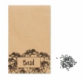 Basil seeds in craft envelope, Beige