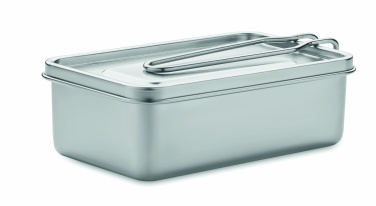 Logo trade promotional gifts image of: Stainless steel lunch box