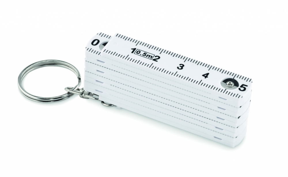 Logotrade corporate gift picture of: Carpenters ruler key ring 50cm Kotka