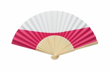 Logo trade promotional giveaways picture of: Manual fan flag design