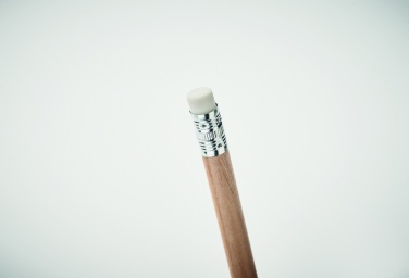 Logo trade corporate gift photo of: Natural pencil with eraser