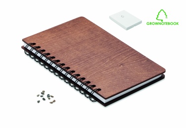 Logo trade promotional products image of: A5 Birch tree GROWBOOK™