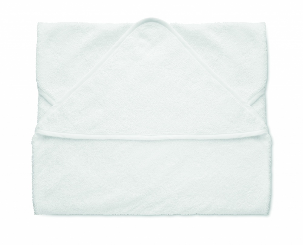 Logo trade corporate gifts image of: Cotton hooded baby towel