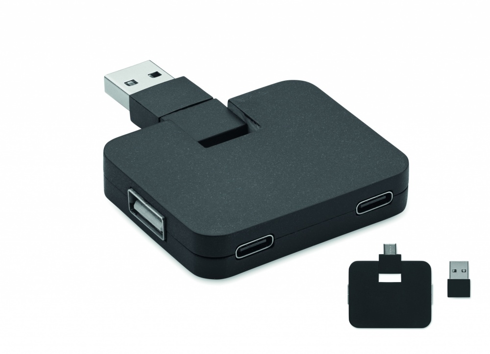 Logo trade promotional gifts image of: 4 port USB hub