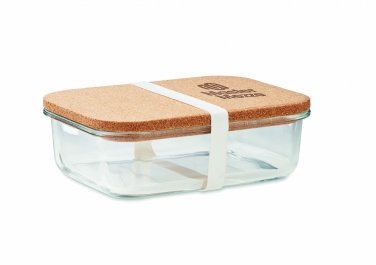 Logo trade promotional products image of: Glass lunch box with cork lid