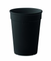 Recycled PP cup capacity 250 ml, Black