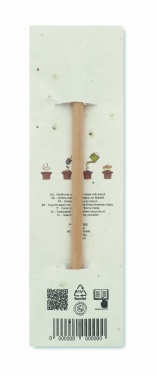 Logo trade advertising product photo of: Natural pencil in seeded pouch