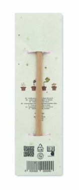 Logotrade promotional giveaway image of: Natural pencil in seeded pouch