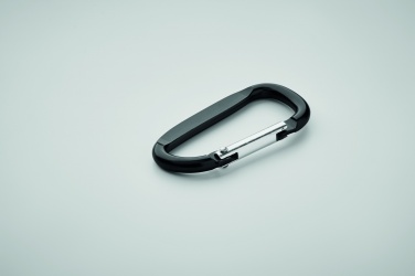 Logo trade advertising products image of: Carabiner clip in aluminium.