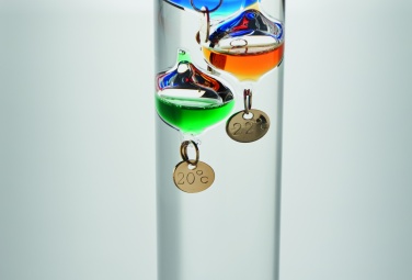 Logo trade advertising products image of: Galileo thermometer glass 28cm