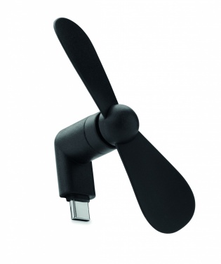 Logo trade advertising products image of: Portable USB-C fan