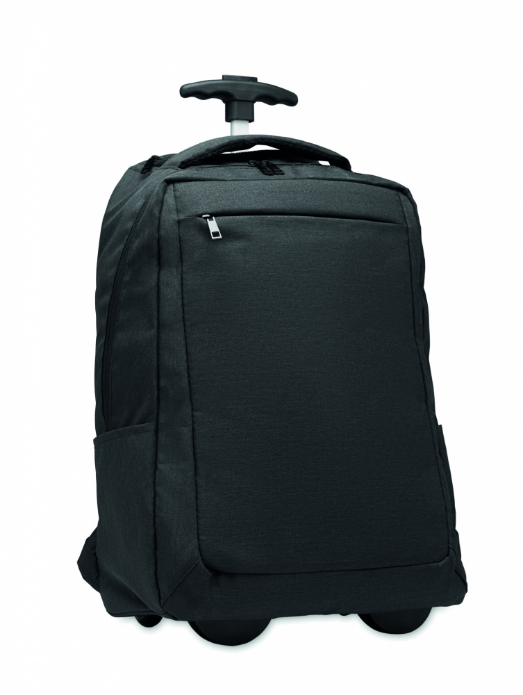 Logo trade advertising products picture of: A portable backpack trolley with wheels, made of 600D RPET polyester