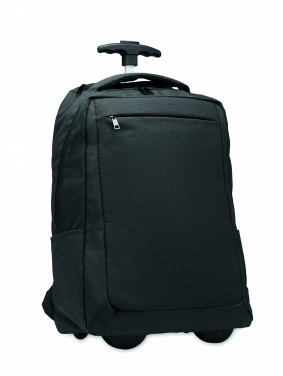 Logo trade promotional product photo of: A portable backpack trolley with wheels, made of 600D RPET polyester