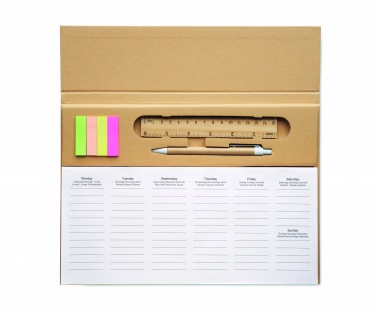 Logo trade promotional item photo of: Weekly desktop planner