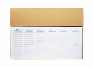 Logo trade promotional items picture of: Weekly desktop planner