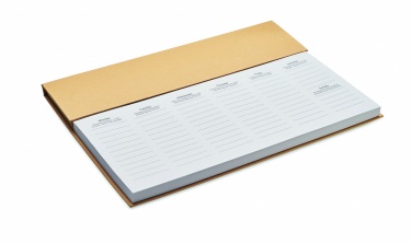 Logo trade promotional gifts image of: Weekly desktop planner