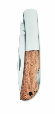 Logotrade promotional gift picture of: Foldable knife in acacia wood